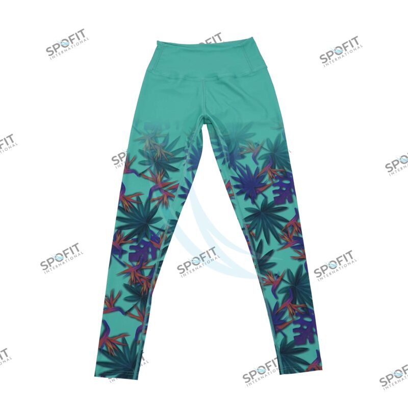 Athletic Floral Skinny Leggings