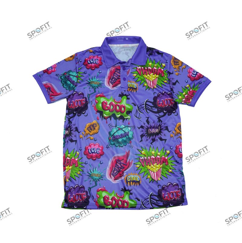 Sublimated Comic Blast Polo