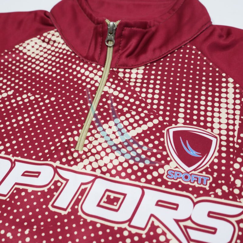Raglan Style Quarter Zip Sweatshirt - Image 2