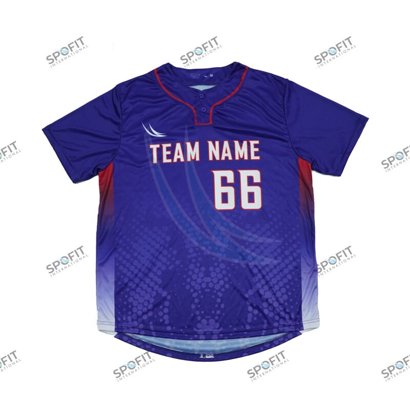 Vintage Sublimated Baseball Jersey two button