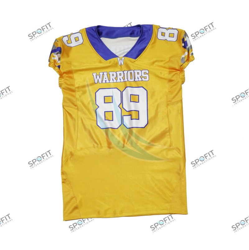  Split Neck Cap Sleeves American Football Jersey