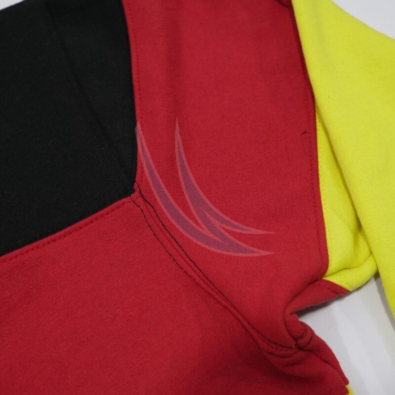  Panel up Round Neck Sweatshirt with raglan Touch