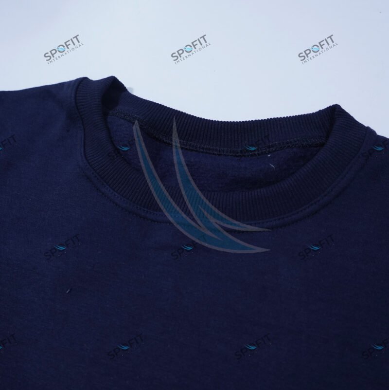  Down Shoulder Panel Sleeve Sweatshirt