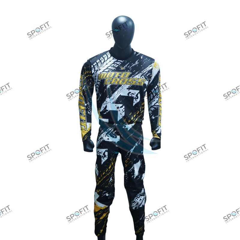 Elite Sublimated Motocross Uniform Set - Knee Brace Support