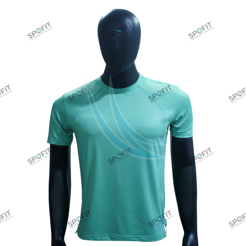 Comfortable Round Neck Shirt: 100% Polyester Raglan Style